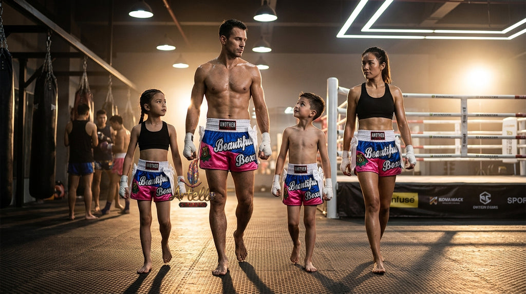 🥊 Muay Thai Shorts Kickboxing MMA Fight Shorts for Men Women Kids – Thai Boxing Training Gear, Breathable Quick Dry Martial Arts Combat Shorts
