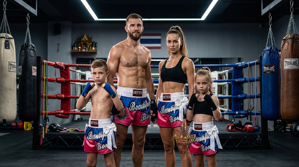 🥊 Muay Thai Shorts Kickboxing MMA Fight Shorts for Men Women Kids – Thai Boxing Training Gear, Breathable Quick Dry Martial Arts Combat Shorts