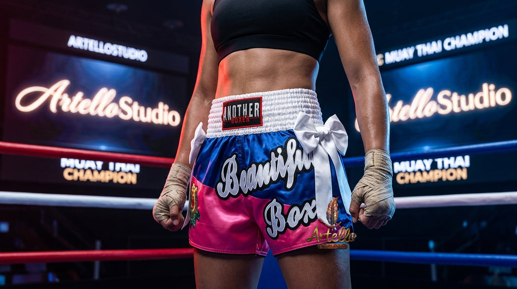 🥊 Muay Thai Shorts Kickboxing MMA Fight Shorts for Men Women Kids – Thai Boxing Training Gear, Breathable Quick Dry Martial Arts Combat Shorts