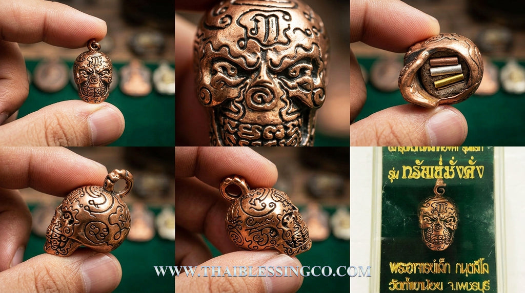 💀 First Edition "Golden Skull" (Sap Mang Khang) Copper Edition: The Sovereign Talisman of Truth, Wealth, and Ancient Influence