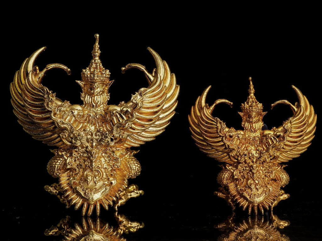 🪙 “Flowing‑Wealth Garuda Tycoon Crest – Large Prosperity & Protection Guardian from Wat Phra Mahathat, Ban Chiang Golden Alloy”