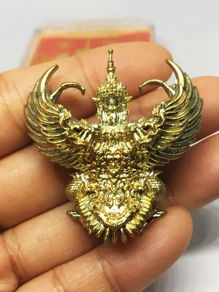 🪙 “Flowing‑Wealth Garuda Tycoon Crest – Large Prosperity & Protection Guardian from Wat Phra Mahathat, Ban Chiang Golden Alloy”