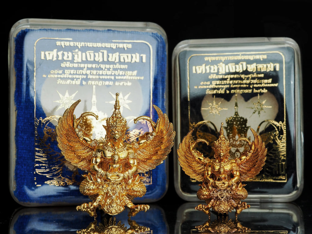 🪙 “Flowing‑Wealth Garuda Tycoon Crest – Large Prosperity & Protection Guardian from Wat Phra Mahathat, Ban Chiang Golden Alloy”