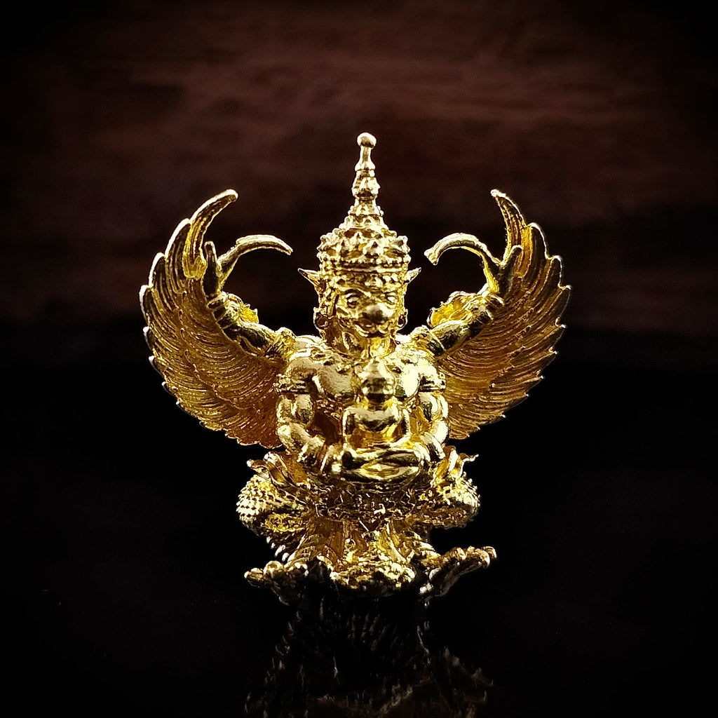 🪙 “Flowing‑Wealth Garuda Tycoon Crest – Large Prosperity & Protection Guardian from Wat Phra Mahathat, Ban Chiang Golden Alloy”