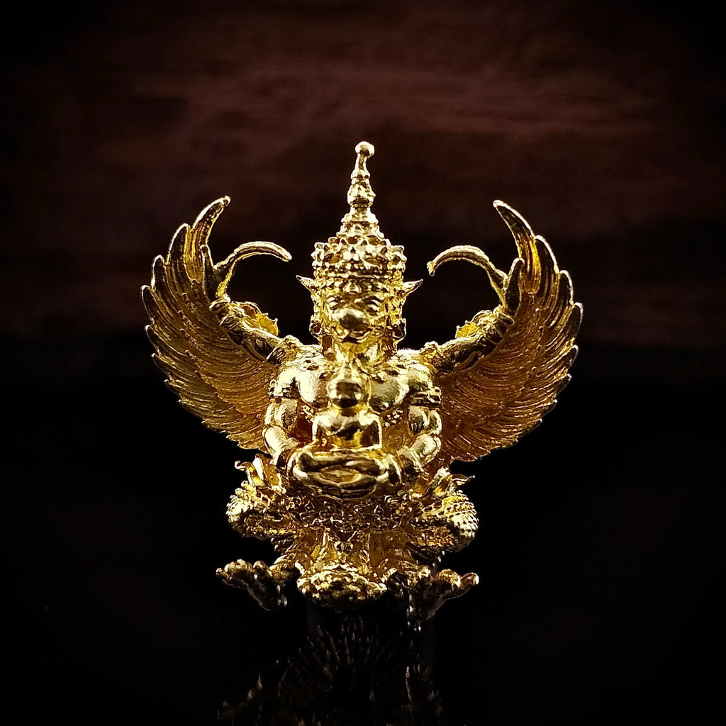 🪙 “Flowing‑Wealth Garuda Tycoon Crest – Large Prosperity & Protection Guardian from Wat Phra Mahathat, Ban Chiang Golden Alloy”
