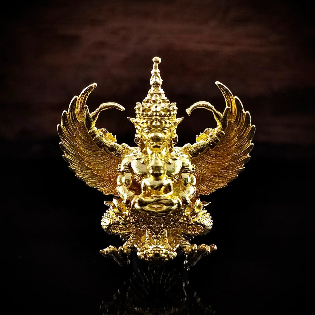 🪙 “Flowing‑Wealth Garuda Tycoon Crest – Large Prosperity & Protection Guardian from Wat Phra Mahathat, Ban Chiang Golden Alloy”