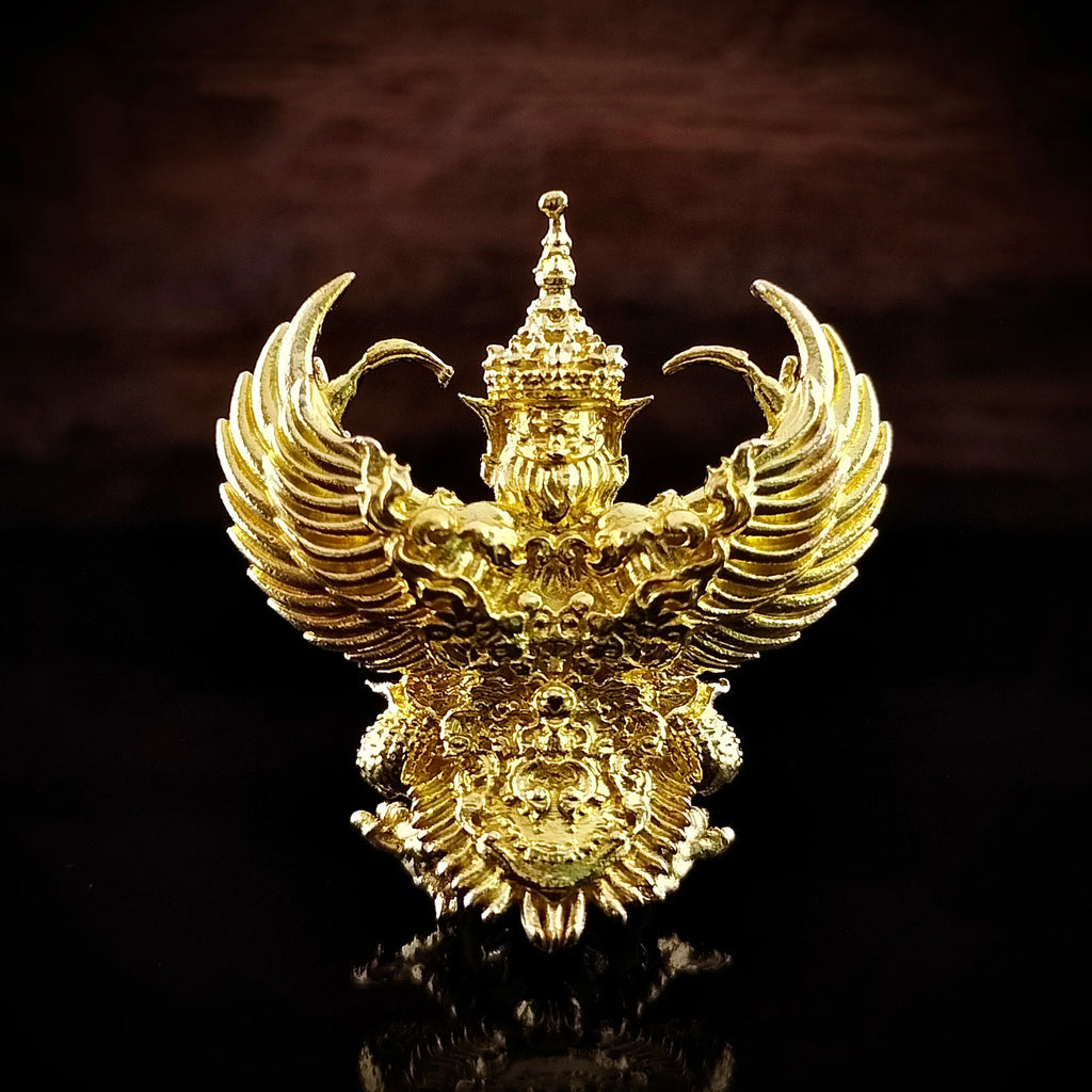🪙 “Flowing‑Wealth Garuda Tycoon Crest – Large Prosperity & Protection Guardian from Wat Phra Mahathat, Ban Chiang Golden Alloy”