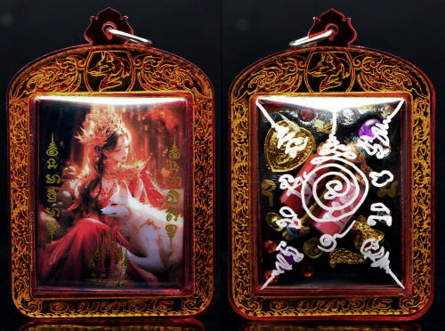 ✨ Fox Princess Locket – Supreme Charm and Loving-Kindness Amulet by Phra Ajarn Amnat, Wat Maha Viro