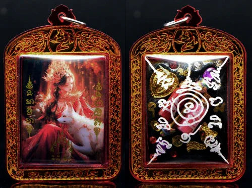 ✨ Fox Princess Locket – Supreme Charm and Loving-Kindness Amulet by Phra Ajarn Amnat, Wat Maha Viro
