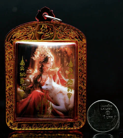 ✨ Fox Princess Locket – Supreme Charm and Loving-Kindness Amulet by Phra Ajarn Amnat, Wat Maha Viro