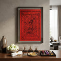 ✨🧘‍♂️ Thai Sacred Hermit Sage Path-Clearing Yantra Cloth - Luang Pu Thongwan 2009 First Edition, Ultimate Wealth Fortune Opener Scroll, Premium Authority Charisma Wall Art