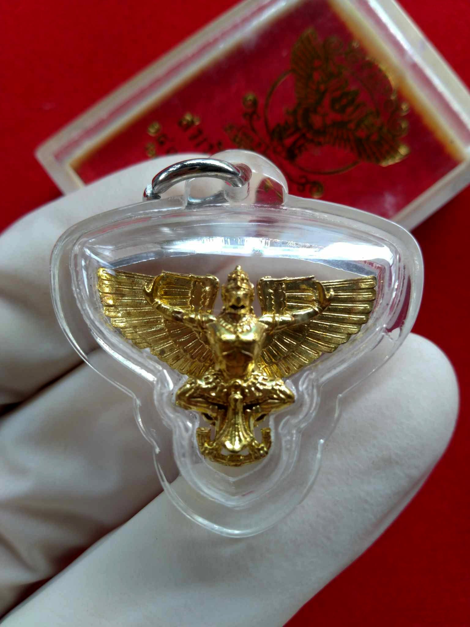 🦅 Garuda Treasure Guardian Coin – 140th Thailand Post Legacy Amulet from Wat Kru Tharam, Ayutthaya Waterproof Casing