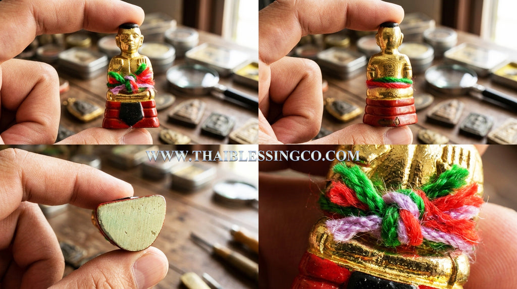 ✨ Golden Abundance Guardian: Blessed "Kuman Thong Phoem Sap" Amulet – Sacred "Stang" Bronze Wealth Magnet & Prosperity Talisman (2023 Edition by Luang Pu Kao)