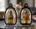 ✨ Golden Kuman Thong "Pherm Sap" Treasure Multiplier Authentic Thai Wealth-Attracting Talisman Encased in Sacred Attraction Oil for Exponential Prosperity, Business Success, and Divine Protection (Wat Mai Phadung Khet)