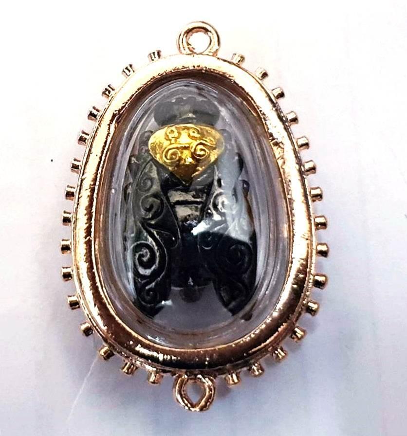 Thai Golden Bee Amulet for Wealth by Master Kruba Tao - Attract Prosperity and Abundance