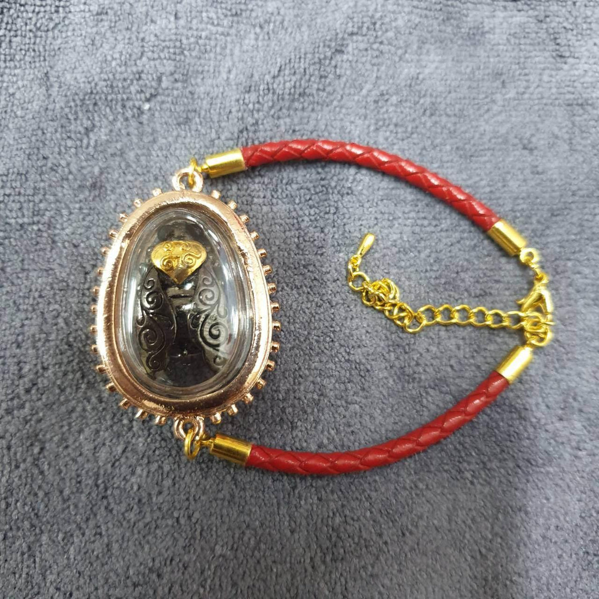 Thai Golden Bee Amulet for Wealth by Master Kruba Tao - Attract Prosperity and Abundance