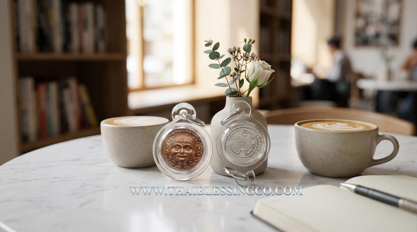 ✨ Sacred Gorgon Medusa "The Divine Gaze": 3rd Edition Mystical Copper & Silver Protection Coin – Consecrated by Grandmaster Arjan Kom (Suphanburi) for Absolute Defense Against Spirits, Demons, and Malicious Intent