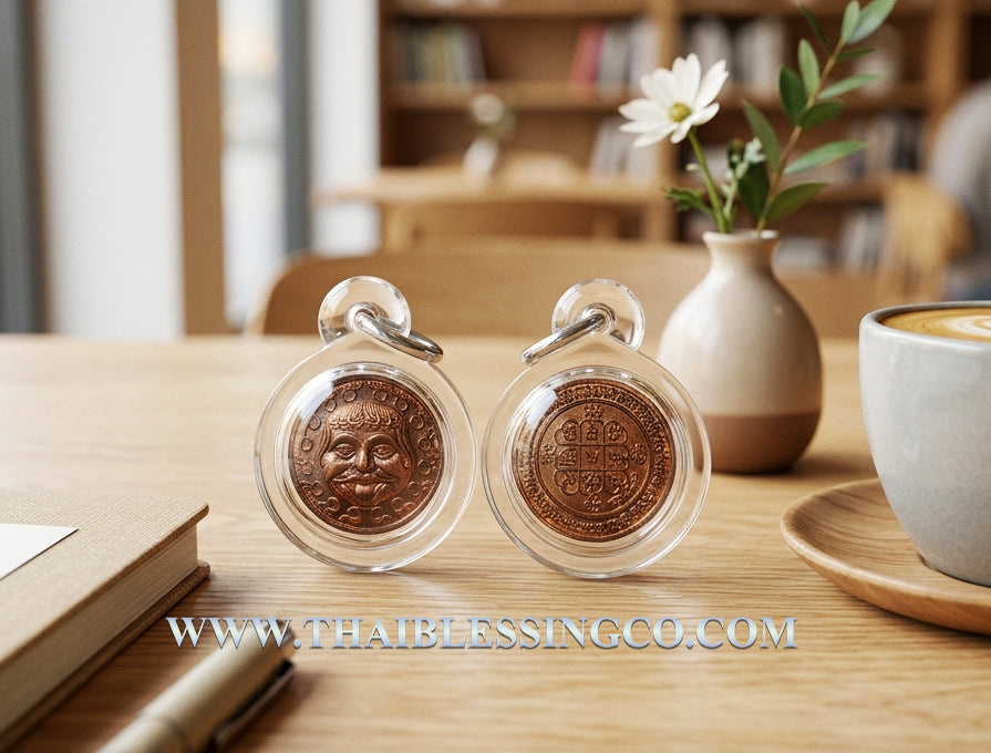 ✨ Sacred Gorgon Medusa "The Divine Gaze": 3rd Edition Mystical Copper & Silver Protection Coin – Consecrated by Grandmaster Arjan Kom (Suphanburi) for Absolute Defense Against Spirits, Demons, and Malicious Intent