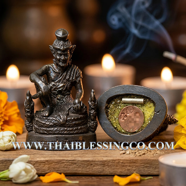 ✨ Grand Master Lersi Narot Sovereign: Authentic Thai Luang Pu Kambu Sacred Navalyoha Metal Talisman for Instant Prosperity, Miracle Protection & Career Mastery (Wat Kud Chomphu 2554 Edition) ✨