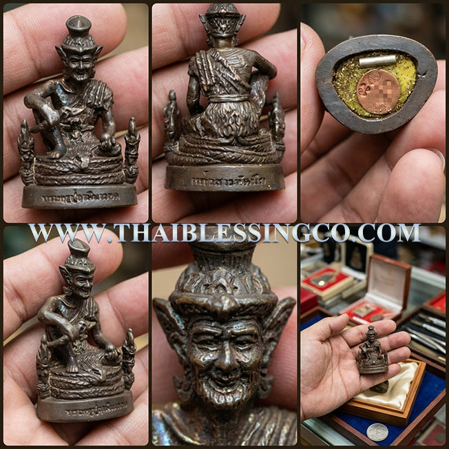 ✨ Grand Master Lersi Narot Sovereign: Authentic Thai Luang Pu Kambu Sacred Navalyoha Metal Talisman for Instant Prosperity, Miracle Protection & Career Mastery (Wat Kud Chomphu 2554 Edition) ✨