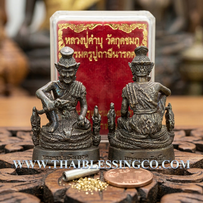 ✨ Grand Master Lersi Narot Sovereign: Authentic Thai Luang Pu Kambu Sacred Navalyoha Metal Talisman for Instant Prosperity, Miracle Protection & Career Mastery (Wat Kud Chomphu 2554 Edition) ✨