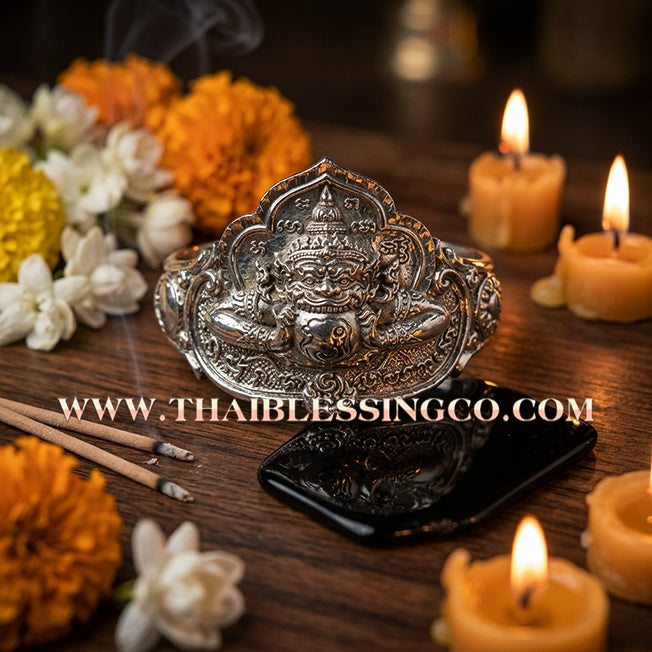✨🛡️ Grand Phraya Rahu "Nuea Duang" Destiny-Transcending Bracelet: Master Achan Plian Hatyanon (2024 Sao 5 Edition) – The Supreme Alchemical Polished Alpaca Talisman for Absolute Power, Fortune, and Fate Control