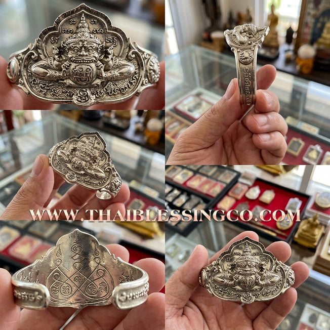 ✨🛡️ Grand Phraya Rahu "Nuea Duang" Destiny-Transcending Bracelet: Master Achan Plian Hatyanon (2024 Sao 5 Edition) – The Supreme Alchemical Polished Alpaca Talisman for Absolute Power, Fortune, and Fate Control