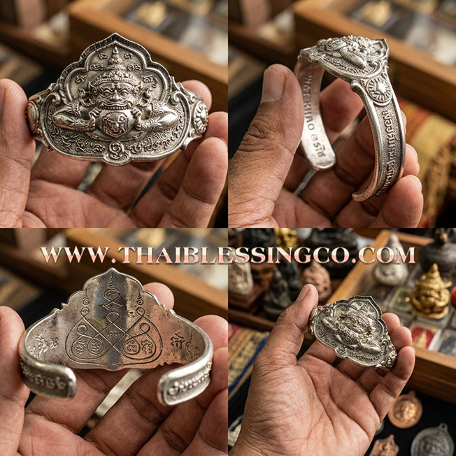 ✨🛡️ Grand Phraya Rahu "Nuea Duang" Destiny-Transcending Bracelet: Master Achan Plian Hatyanon (2024 Sao 5 Edition) – The Supreme Alchemical Polished Alpaca Talisman for Absolute Power, Fortune, and Fate Control