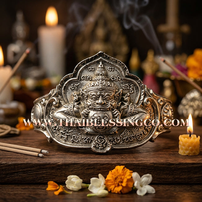 ✨🛡️ Grand Phraya Rahu "Nuea Duang" Destiny-Transcending Bracelet: Master Achan Plian Hatyanon (2024 Sao 5 Edition) – The Supreme Alchemical Polished Alpaca Talisman for Absolute Power, Fortune, and Fate Control