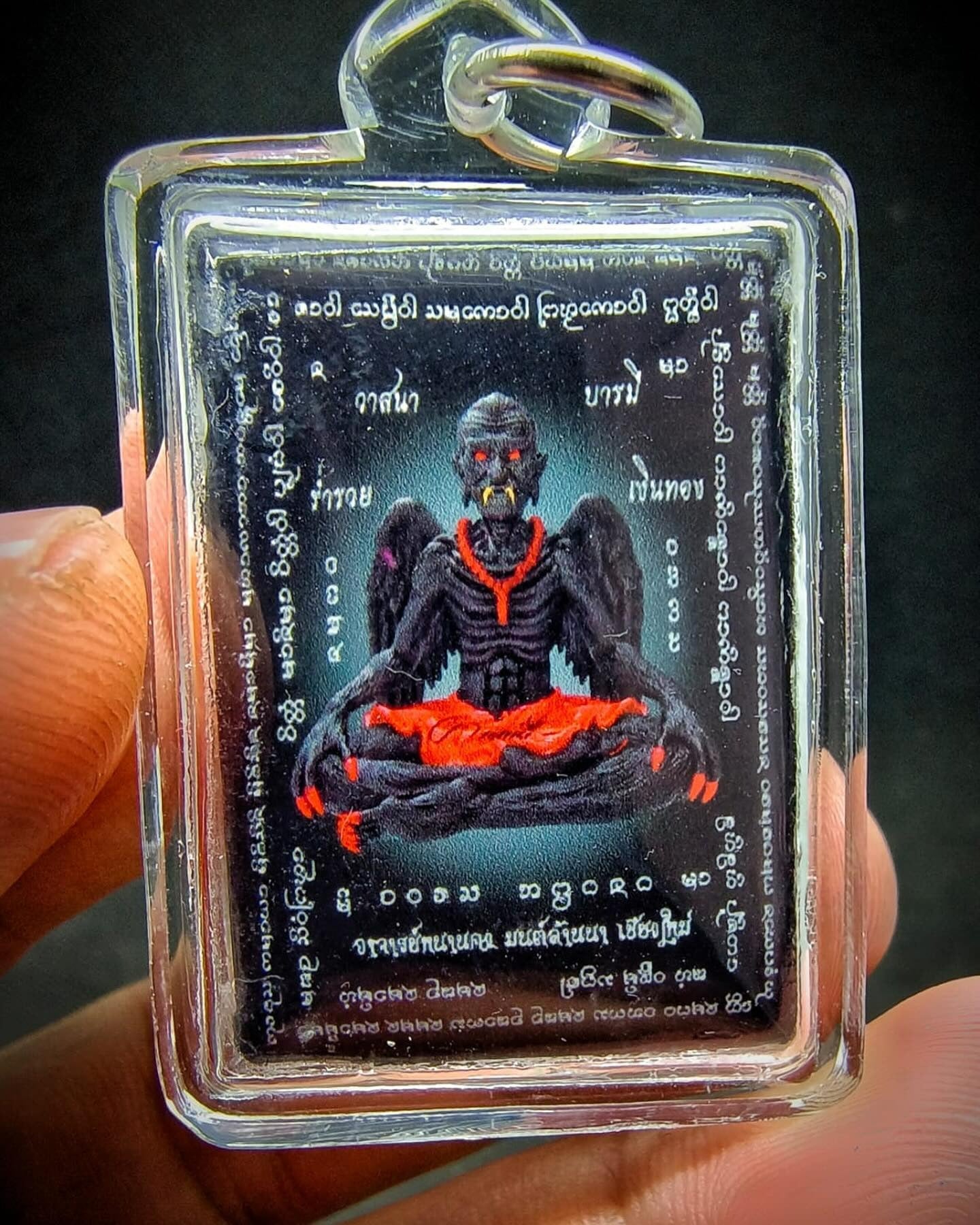 🌌 Supreme Wish-Granting Deity: "Pu Kai Kaew" Locket by Ajarn Nan Kong (Lanna Magic) – Unlock Wealth & Influence Black+Waterprooof Casing