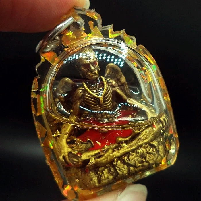🌓 “Grandmaster Kai Kaeo” – Large Mystic Alloy Oil‑Sealed Amulet by Ajarn Nan Khong (Khongsak), Lanna Sorcery Lineage for Success, Protection & Hidden Fortune
