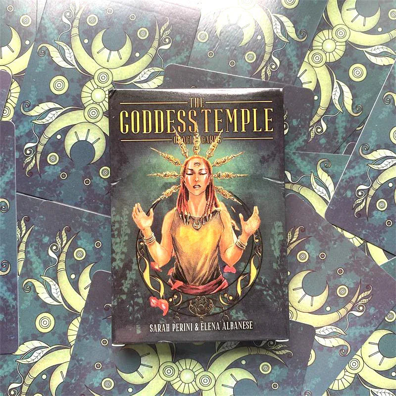 🌸 The Goddess Temple Oracle Cards Deck – 45 Cards | English Version | Guidebook Included | Tarot & Oracle Board Game | Family-Friendly Spiritual Tool