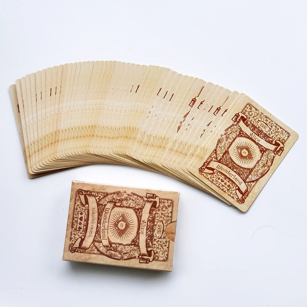 🃏 Vintage Style Alice in Wonderland Playing Cards – Classic Poker Deck | Retro Board Game & Magic Card Set | Free Shipping