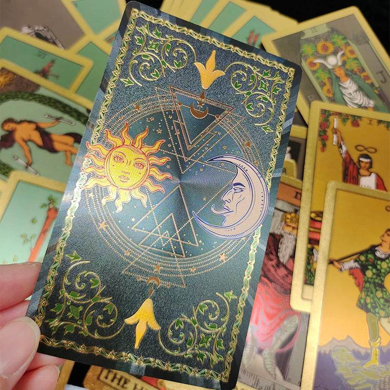 Rose Gold Tarot Deck with Gold Foil - Deluxe Edition