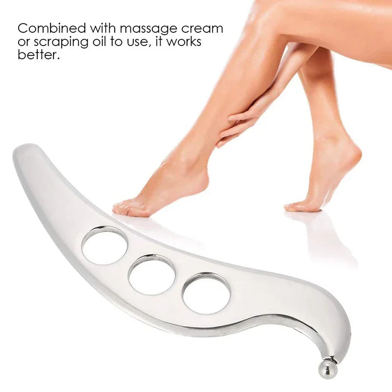 Stainless Steel Gua Sha Tool – Manual Scraping Massage Tool for Physical Therapy, Pain Relief, and Myofascial Release﻿