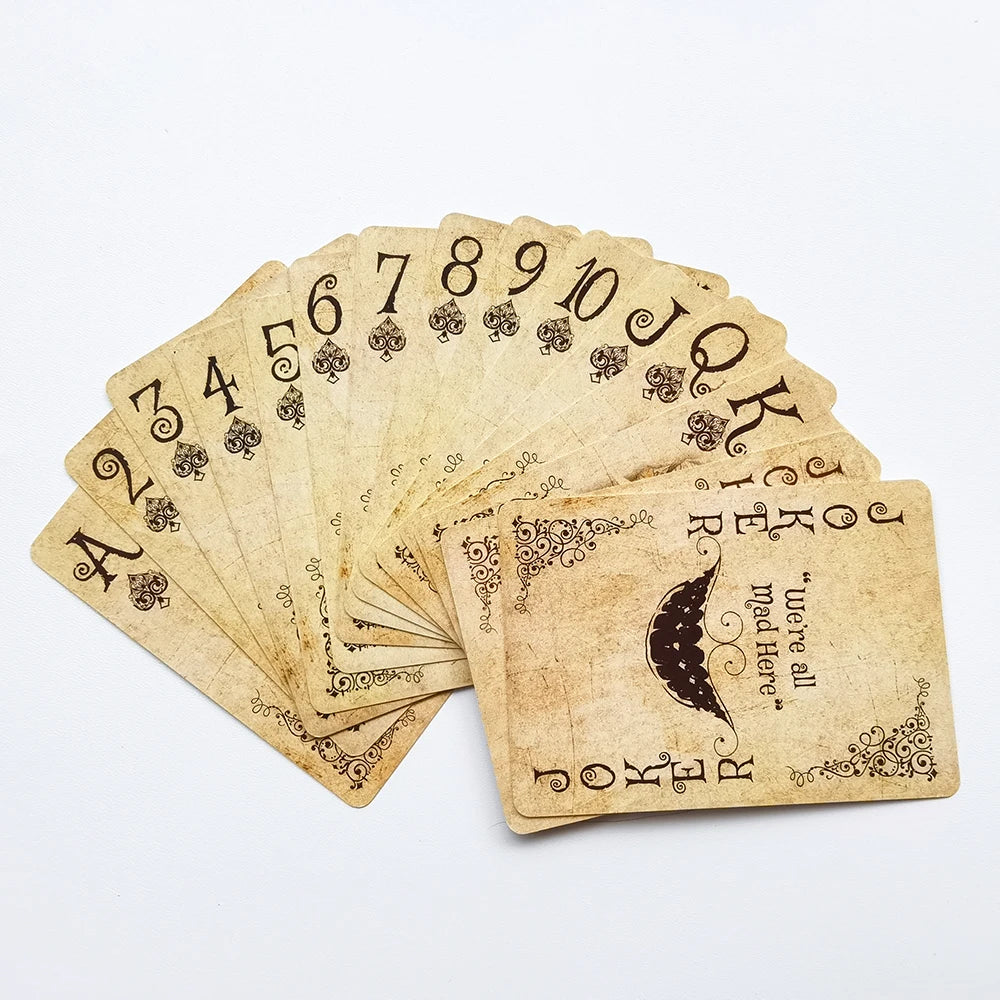 🃏 Vintage Style Alice in Wonderland Playing Cards – Classic Poker Deck | Retro Board Game & Magic Card Set | Free Shipping