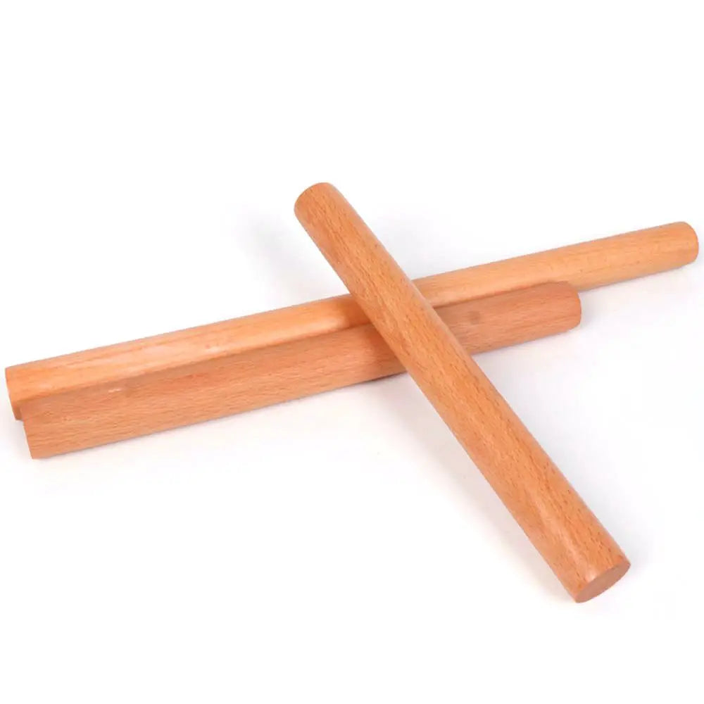 Portable Natural Wooden Rolling Pin – Solid Beech Dough Roller for Cooking & Baking, Non-stick & Durable Kitchen Tool (Multiple Sizes)﻿
