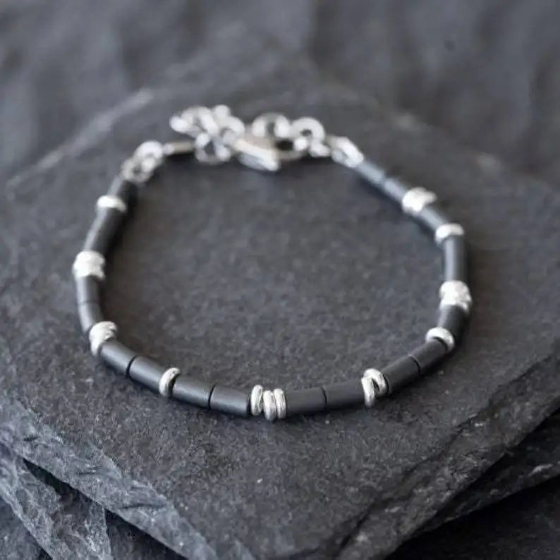 ✨ Men’s Cross Religious Bracelet – Classic Christian Jewelry for Men – Symbol of Faith and Strength A10