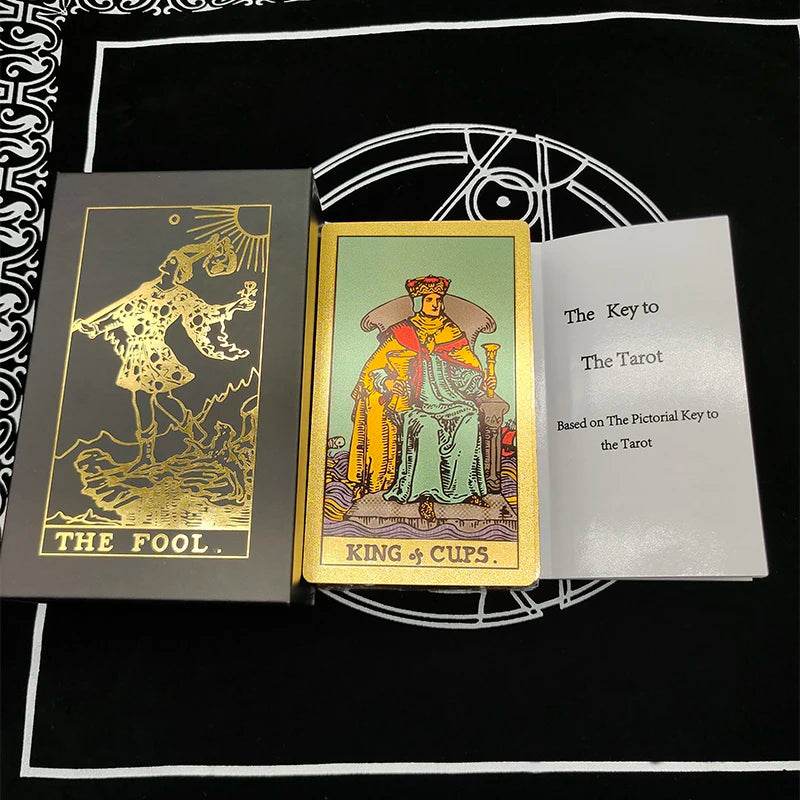Rose Gold Tarot Deck with Gold Foil - Deluxe Edition