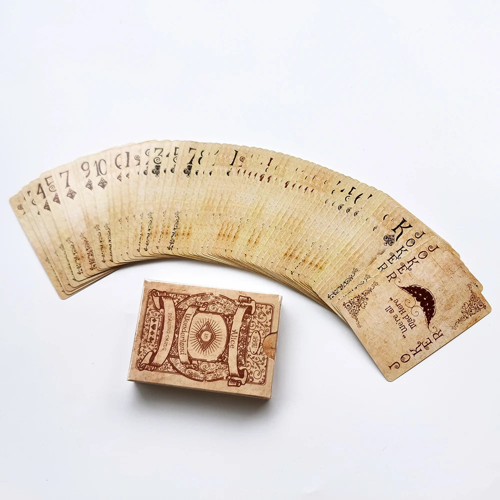 🃏 Vintage Style Alice in Wonderland Playing Cards – Classic Poker Deck | Retro Board Game & Magic Card Set | Free Shipping