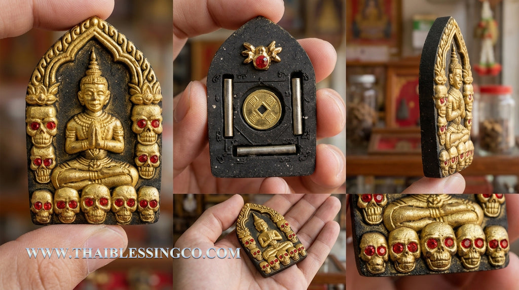 🌙 Sacred "Golden Ghost" Khun Paen - Millionaire Fortune & Whispering Luck Edition (2025 Sovereign Series) - Blessed by Luang Phor Klom, Wat Nong Bua - Crafted with Golden Prai Ghost Powders