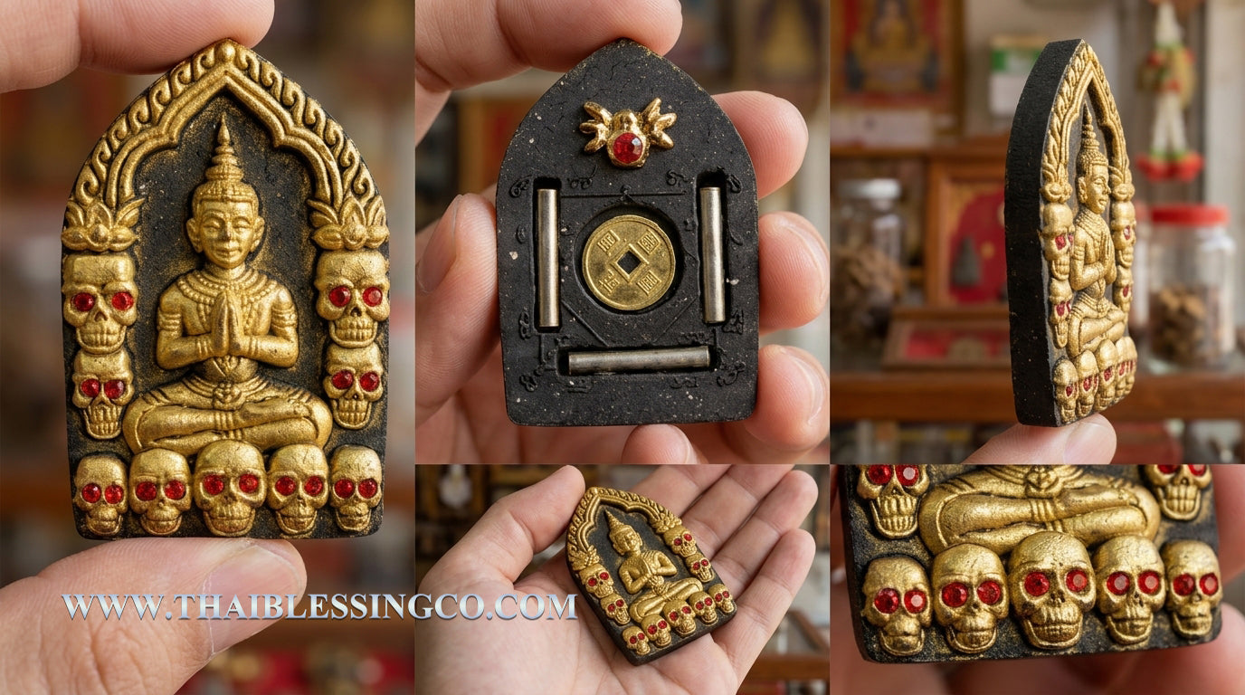 🌙 Sacred "Golden Ghost" Khun Paen - Millionaire Fortune & Whispering Luck Edition (2025 Sovereign Series) - Blessed by Luang Phor Klom, Wat Nong Bua - Crafted with Golden Prai Ghost Powders