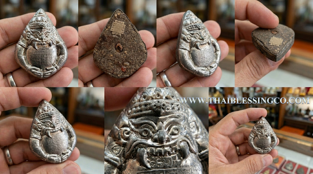 ✨ Imperial Rahu "The Fate-Changer": Sacred Lead-Cast Eclipse Deity with Kruba Nanta’s Million-Baht Coconut Shell Powder and Ancient Lanna Sorcery by Kruba Lert, Wat Thung Man Tai (Limited 2010 High-Vibe Edition)