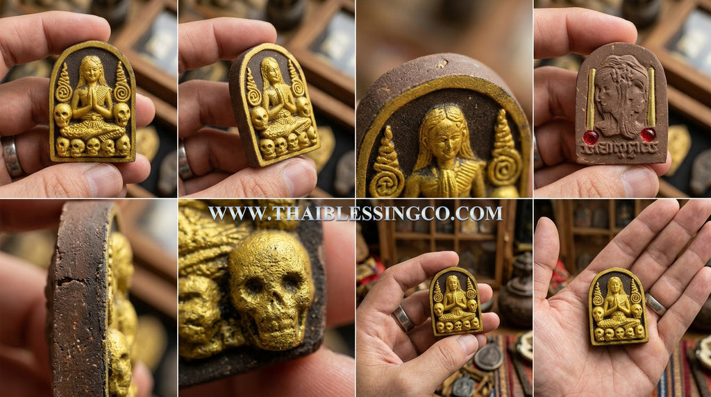 ✨ The Immortal Nang Prai Krasib Whisperer of Fortune: Consecrated Necromantic Astral Talisman by Luang Phor Somsak Kosalo, Kanchanaburi – Authentic Thai Occult Amulet for Supernatural Windfall Luck, Extreme Attraction, and Ghostly Guided Prosperity ✨