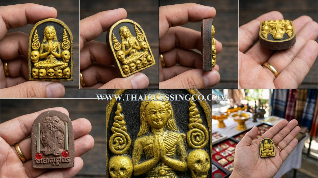 ✨ The Immortal Nang Prai Krasib Whisperer of Fortune: Consecrated Necromantic Astral Talisman by Luang Phor Somsak Kosalo, Kanchanaburi – Authentic Thai Occult Amulet for Supernatural Windfall Luck, Extreme Attraction, and Ghostly Guided Prosperity ✨