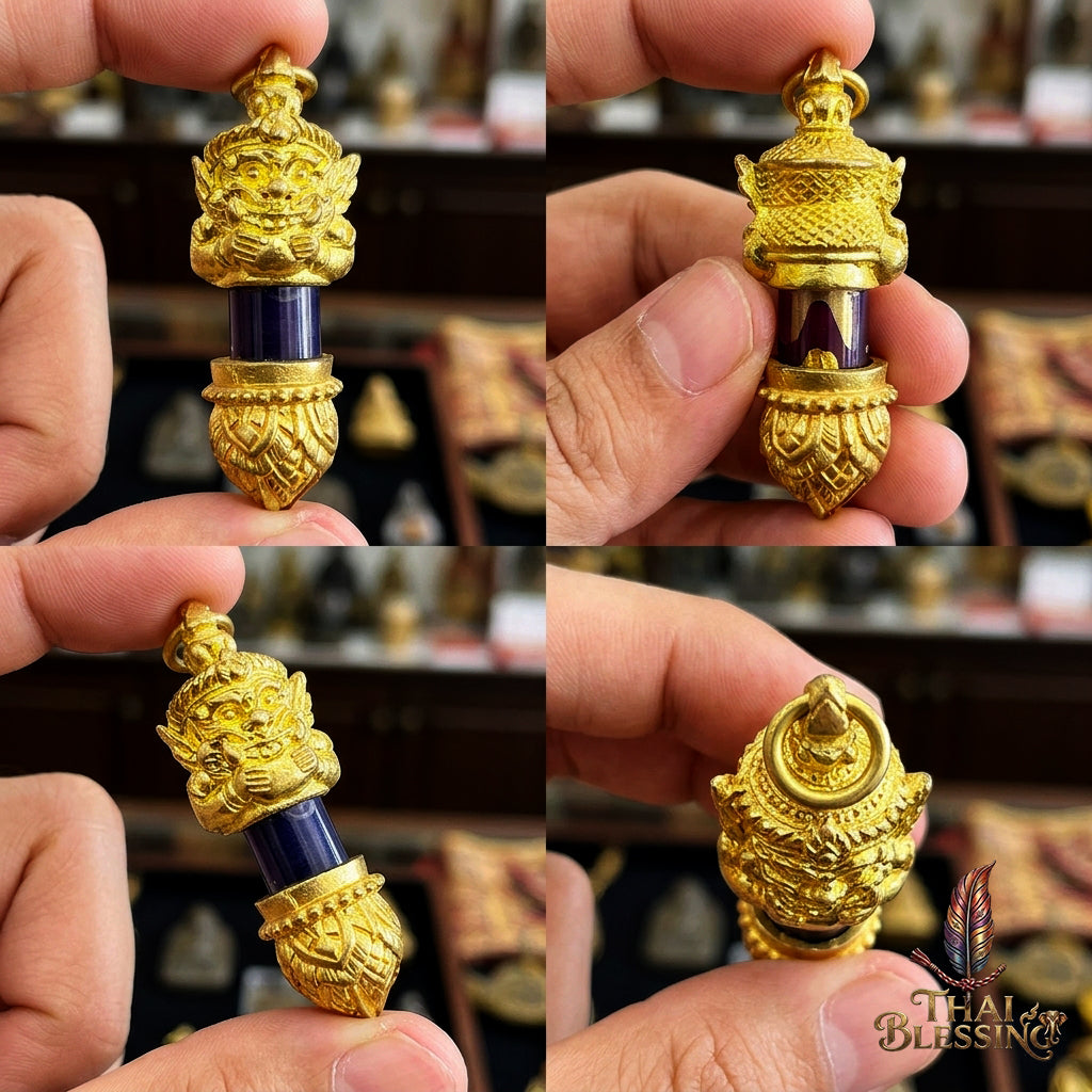 🌑 Takrut Rahu: The Celestial Devourer of Obstacles – Phra Ajarn Wallop & Luang Pu Maha Sila (2566) – The Supreme Alchemical Engine for Fate Reversal and Financial Dominance
