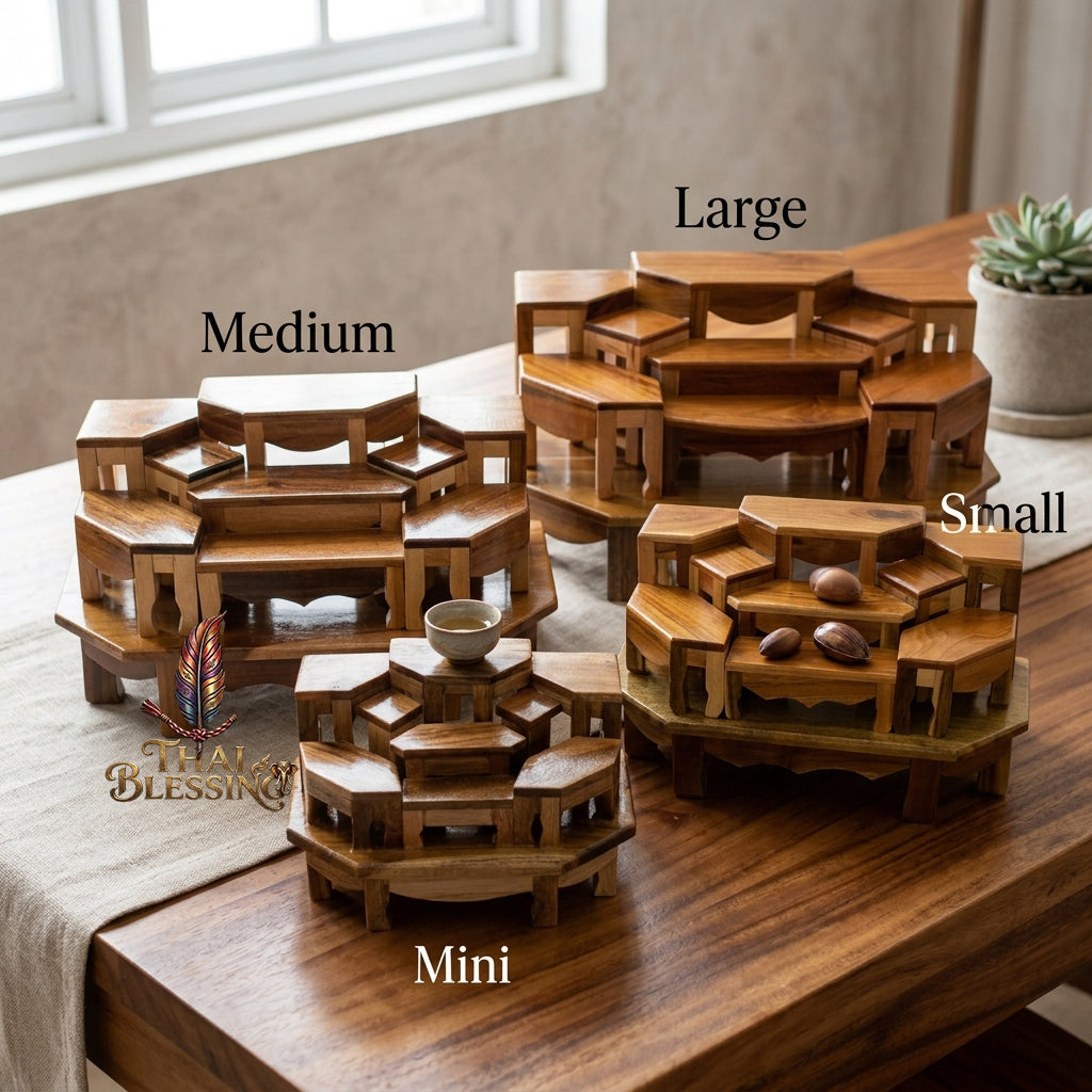 🔱 Handcrafted Premium Hardwood Corner Altar Stand (The Sovereign Geometric Matrix): The Ultimate Space-Saving, High-Vibration Corner Solution for Home Altars, Executive Suites & Limited Spiritual Spaces!
