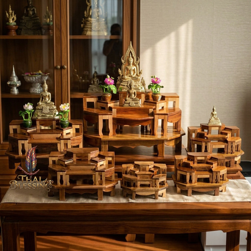 🔱 Handcrafted Premium Hardwood Corner Altar Stand (The Sovereign Geometric Matrix): The Ultimate Space-Saving, High-Vibration Corner Solution for Home Altars, Executive Suites & Limited Spiritual Spaces!