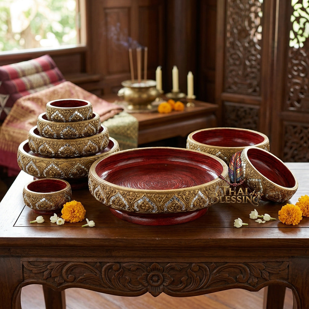 🔱 Handcrafted Traditional Borderless Lotus Wooden Tray Series – The Ultimate Regal Grounding Base for Deities, Sacred Artifacts & Premium Staging!