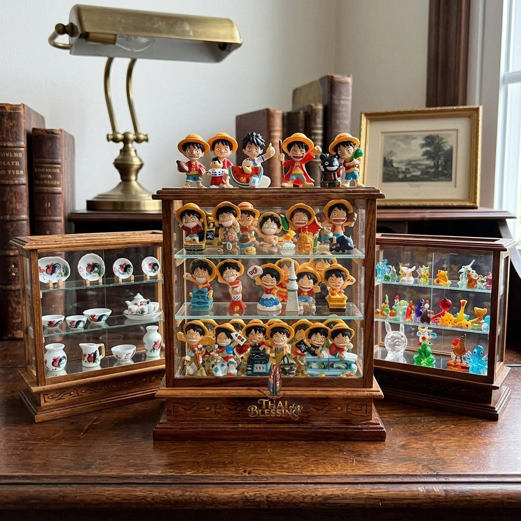 🔱 Handcrafted Miniature Antique Golden Teakwood Bakery & Cake Display Cabinet: Symmetrical Twin Sliding Glass Doors – Dual Integrated Structural Drawers – Premium Insect-Resistant Solid Teak Masterpiece!